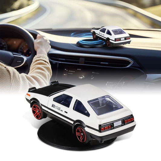 Initial D Car Model with Self-Adhesive Rotating Display Base – 1:64 Scale Diecast Collectible